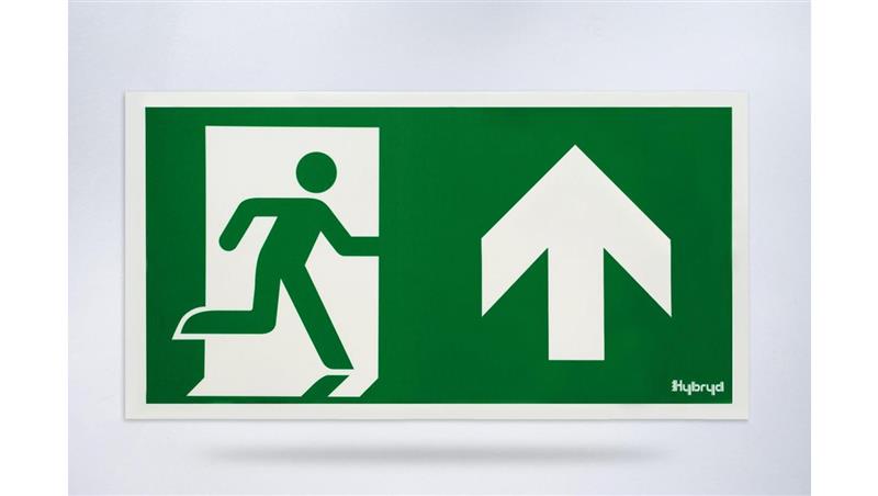 Piktogram folia biała, wzór prosty, 153x337 mm - PI24-56517