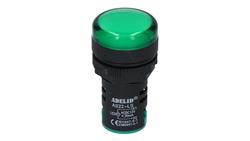 Lampka kontrolna sterownicza zielona LED fi:22-47158