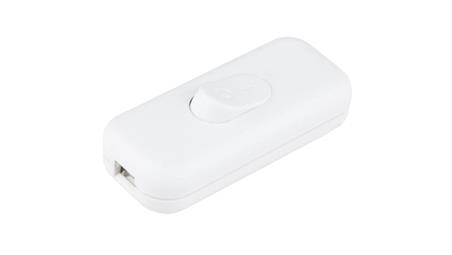 Łącznik przelotowy kołyskowy na kabel KLIK 1-biegunowy 2,5A 250 V biały / 09046-30038