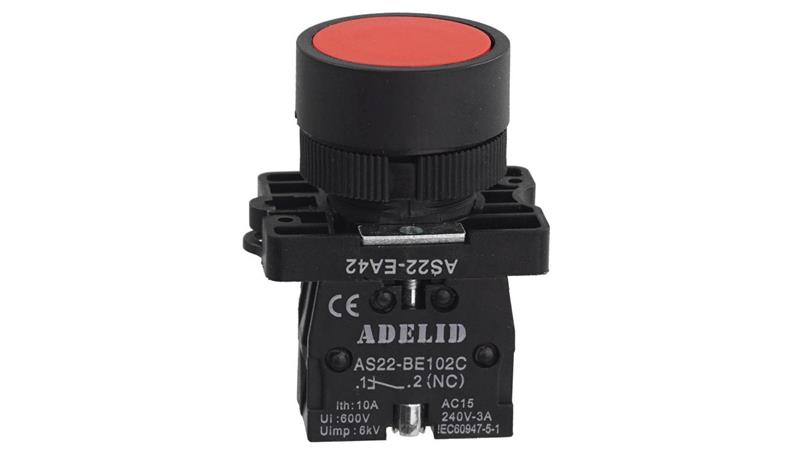 Przycisk sterowniczy czerwony STOP XB2 AS22-EA42-3268