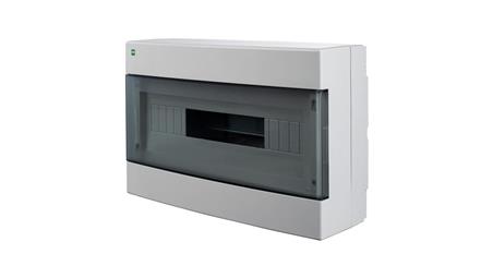 Rozdzielnica modułowa natynkowa AREO PE+N 1X18 IP40 biały/dymny 3650-01-69298