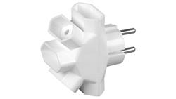 Rozgałęźnik 5-gniazdowy - 5x2P-euro, b/u, biały, 4R / 28206-29400
