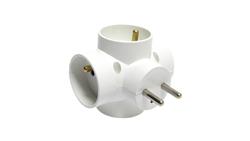 Rozgałęźnik 4-gniazdowy uziemienie, biały 4R / 27161-29401