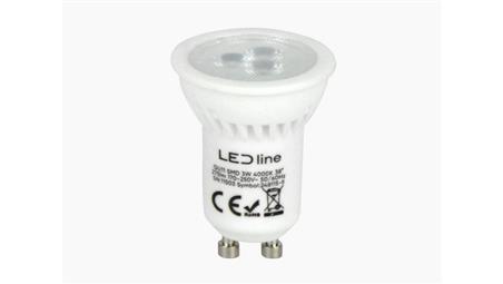 LED line PRIME żarówka LED GU11 3W 4000K neutralna 330lm CERAMICZNA 38st. 5 lat gwar.-47079