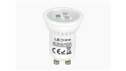 LED line PRIME żarówka LED GU11 3W 6500K zimna 330lm CERAMICZNA 38st. 5 lat gwar.-47080