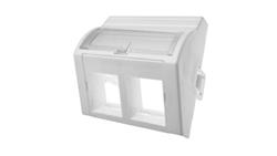 Adapter 45x45 2xRJ45 (wypukły kątowy) ALANTEC-33957