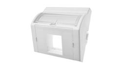 Adapter 45x45 1xRJ45 (wypukły kątowy) ALANTEC-34027