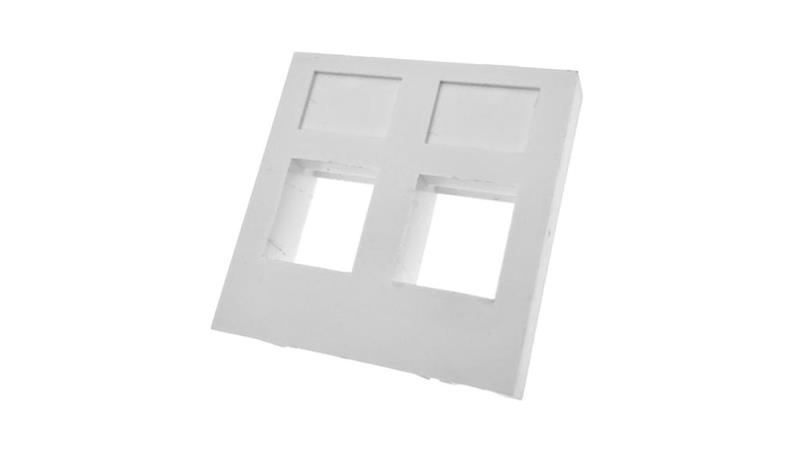 Adapter 45x45 2xRJ45 (płaski) ALANTEC-34187