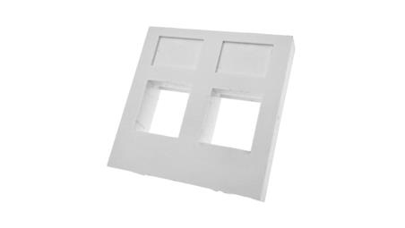 Adapter 45x45 2xRJ45 (płaski) ALANTEC-34187