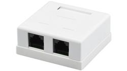Gniazdo komputerowe 2xRJ45 kat.5e nieekranowane UTP natynkowe-35627
