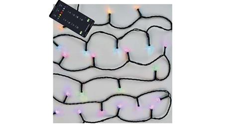 Lampki choinkowe GoSmart 120LED 12m, RGB, czarny przewód, 64 programów, IP44, Wi-Fi D4ZR02-50296