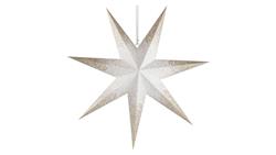 Dekoracje- gwiazda papierowa z brokatem na środku, biała, 60 cm, na żarówkę E14, IP20 DCAZ07-49467