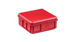 Puszka naścienna 90x37x90mm IP55 z dławnicami z wkrętem czerwona NSW90x90 35418701-74939