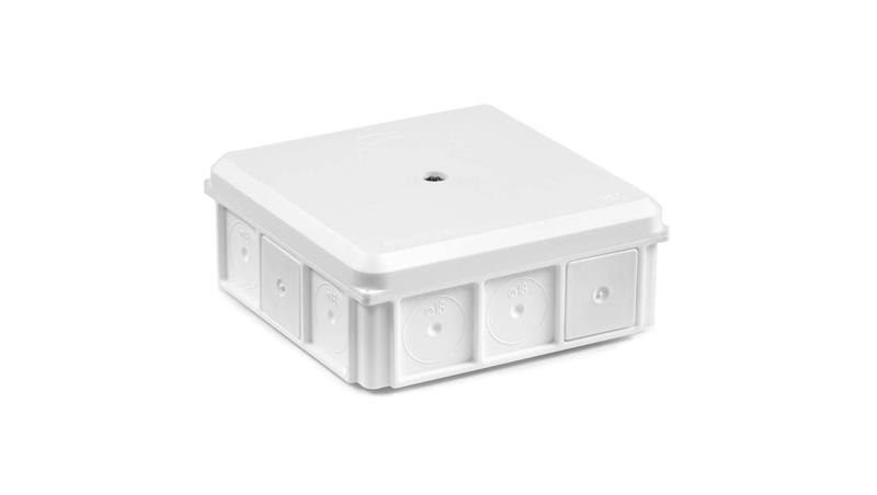 Puszka naścienna 90x37x90mm IP55 z dławnicami z wkrętem biała NSW90x90 35418706-74888 Puszka naścienna 90x37x90mm IP55 z dławnicami z wkrętem biała NSW90x90 35418706-74888