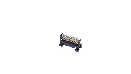 Listwa zaciskowa na szynę L7 fazowa 7-torowa 16mm2 400V AC 63A czarna 81700007-67677