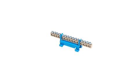 Listwa zaciskowa na szynę N15 neutralna 15-torowa 16mm2 400V AC 63A niebieska 81702003-67676