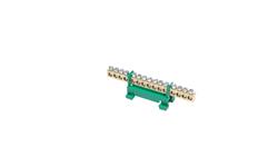 Listwa zaciskowa na szynę PE15 ochronna 15-torowa 16mm2 400V AC 63A zielona 81702005-67700