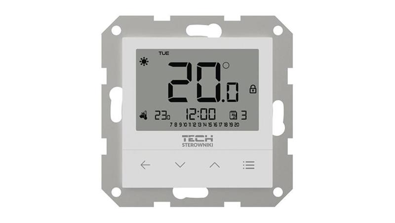 TECH F-4Z V2 - Regulator pokojowy bezprzewodowy doramkowy kolor biały-27376 TECH F-4Z V2 - Regulator pokojowy bezprzewodowy doramkowy kolor biały-27376