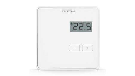 TECH R-10B - Regulator pokojowy do listwy L-10 przewodowy kolor biały-27385