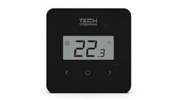 TECH R-12B - Regulator pokojowy do listwy L-X i L-12 przewodowy kolor czarny-27279