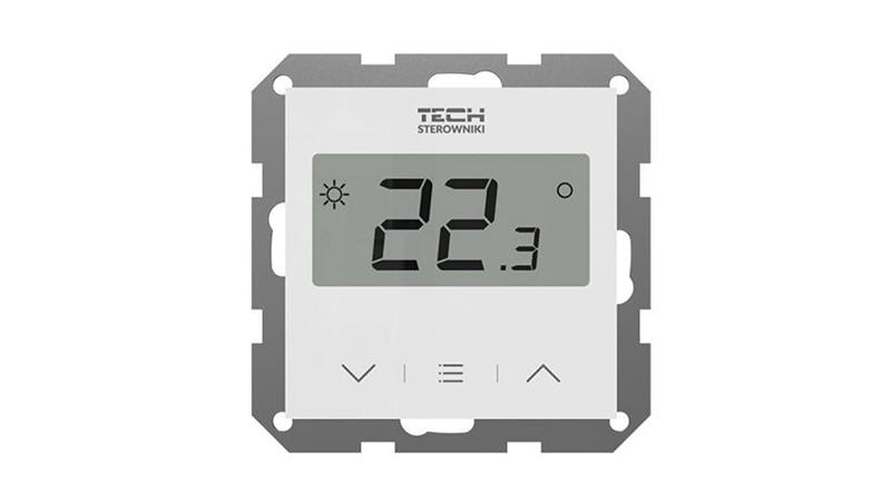 SINUM FR-S2 Regulator pokojowy doramakowy przewodowy kolor biały-27278