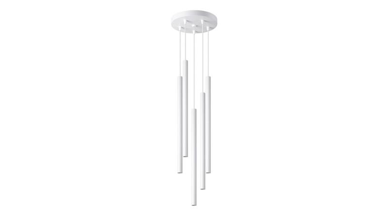 Lampa wisząca PASTELO 5P biała-56810 Lampa wisząca PASTELO 5P biała-56810