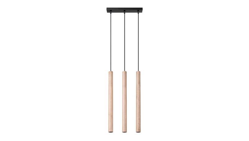 Lampa wisząca PASTELO 3L drewno-56807