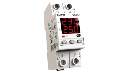 Przekaźnik napięciowy z kontrolą prądu DigiTOP VA-25A G3R-1807