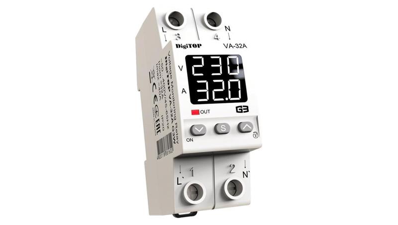 Przekaźnik napięciowy z kontrolą prądu DigiTOP VA-32A G3W-1753