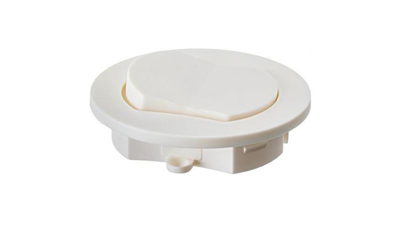 Włącznik meblowy biały wpuszczany fi65 230V 2,5A z kablem 2m 2x0,75mm2-30827