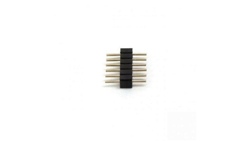 Złączka do taśmy led 6-pin 2mm męska grzebyk 1szt-55852