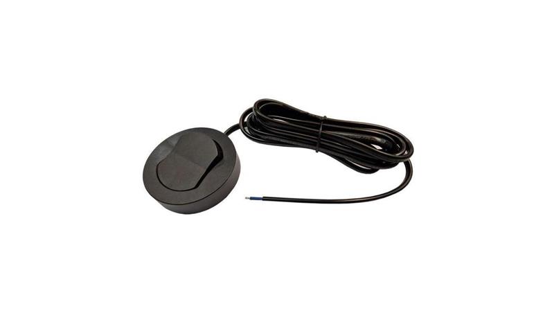 Włącznik meblowy czarny nawierzchniowy fi65 230V 2,5A z kablem 2m 2x0,75mm2-30798