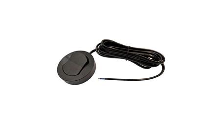 Włącznik meblowy czarny nawierzchniowy fi65 230V 2,5A z kablem 2m 2x0,75mm2-30798