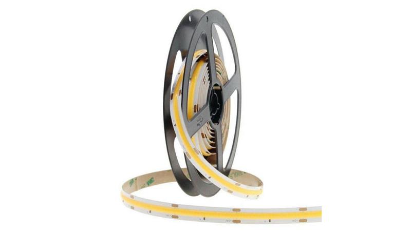 Taśma LED COB 24VDC 9W/1mb 3000K ciepła biała 900lm/1mb 320 chip CRI: Ra90 ciągła linia światła IP20 - 1m (cięta z rolki 25m)-59