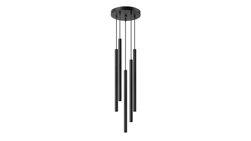 Lampa wisząca PASTELO 5P czarna-56828
