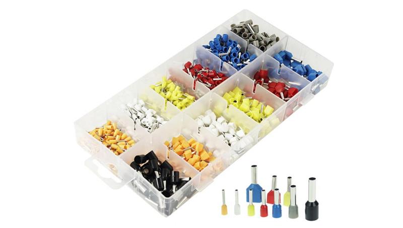 Zestaw końcówek tulejkowych 0,5-6,0mm2 800szt-78358