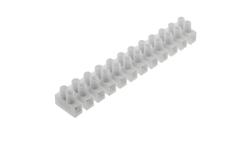 Listwa zaciskowa, zacisk śrubowy 12-torowa 6mm2 32A 400V biała PAWBOL-80545
