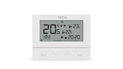 TECH ST-292 V3 - Regulator pokojowy przewodowy dwustanowy kolor biały-27441