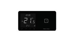 SINUM WSR-01P Regulator pokojowy + włącznik jednopolowy prawy kolor czarny-27446