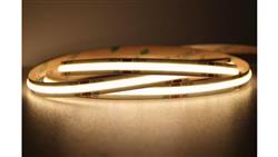 Profesjonalna ta?ma LED typu COB, 8W 320 chips/m, CRI 90, 24V, biala ciepla 3000K, IP20, 50m-49164