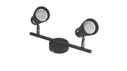Lampa spotlight Dez 2xGU10 czarna-53876