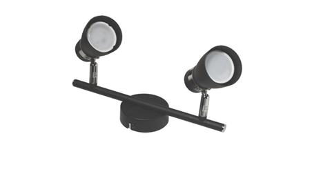 Lampa spotlight Dez 2xGU10 czarna-53876