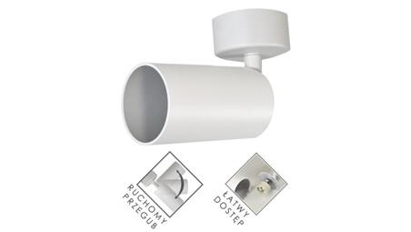Lampa spotlight Fargo 1xGU10 biała-53959