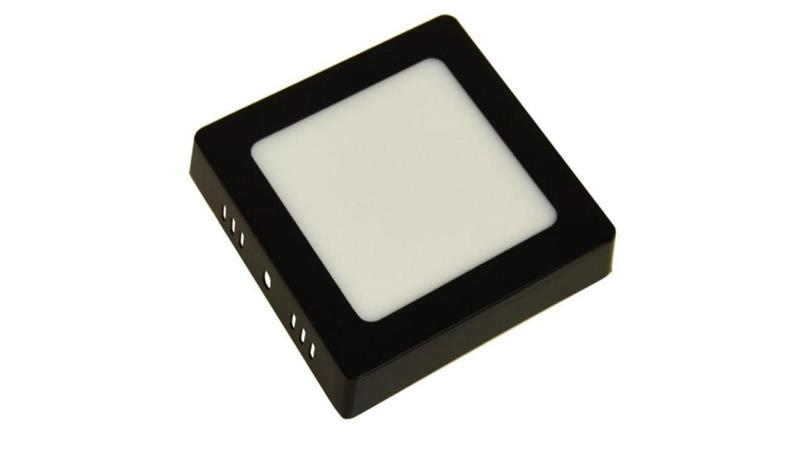 Panel led Gerry 6W 230V 4000K czarny.-54963