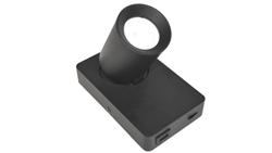 Lampa spotlight Taft 1xGU10 czarna gniazdo usb-53934