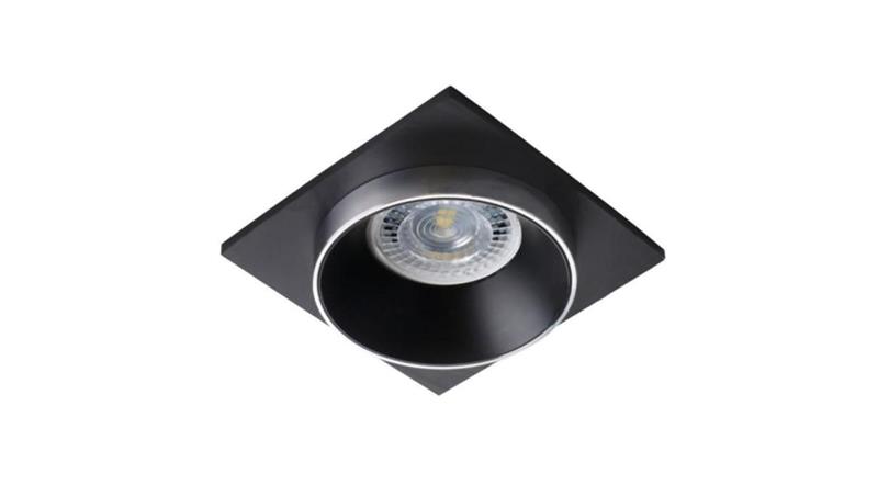 Oprawa sufitowa Coriko czarny kwadrat aluminium-53900