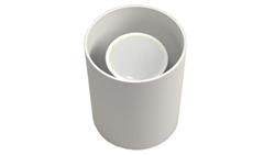 Oprawa sufitowa Creep White stała okrągła aluminiu-53948