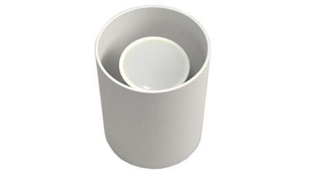 Oprawa sufitowa Creep White stała okrągła aluminiu-53948