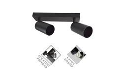 Lampa spotlight Fargo 2xGU10 czarna-53136