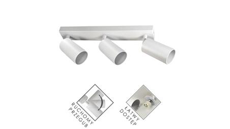 Lampa spotlight Fargo 3xGU10 biała-53130